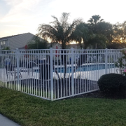 Metal fence donation for a local family in Port St. Lucie FL